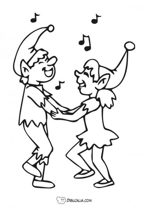 Duendes bailando en carnaval