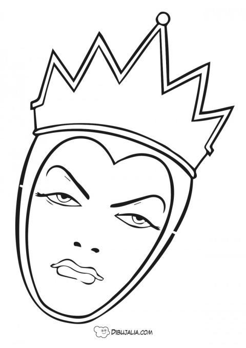 Mascara reina malvada de Blancanieves