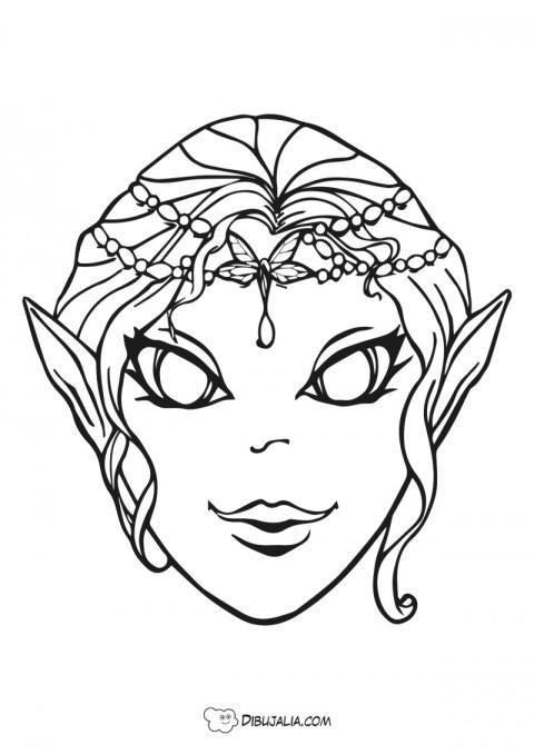 Máscara de Elfa fantástica