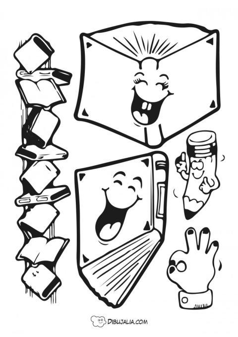 Plantillas de libros alegres