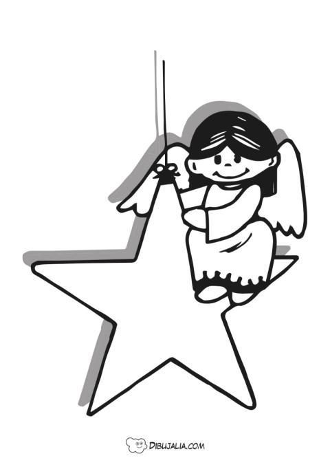 Ángel sobre estrella