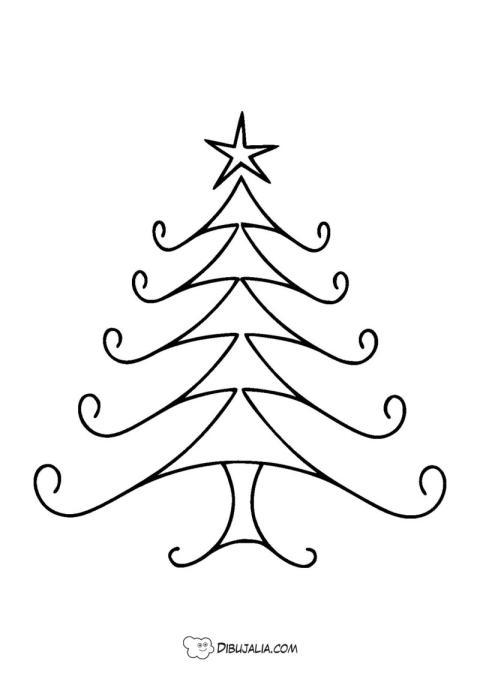 Arbol de navidad estilo moderno