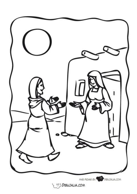 Belén bienvenida a la Virgen Maria