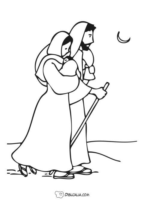 José y  Maria camino Belén