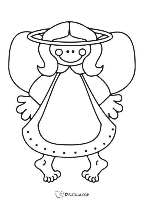 ängel joven con alas