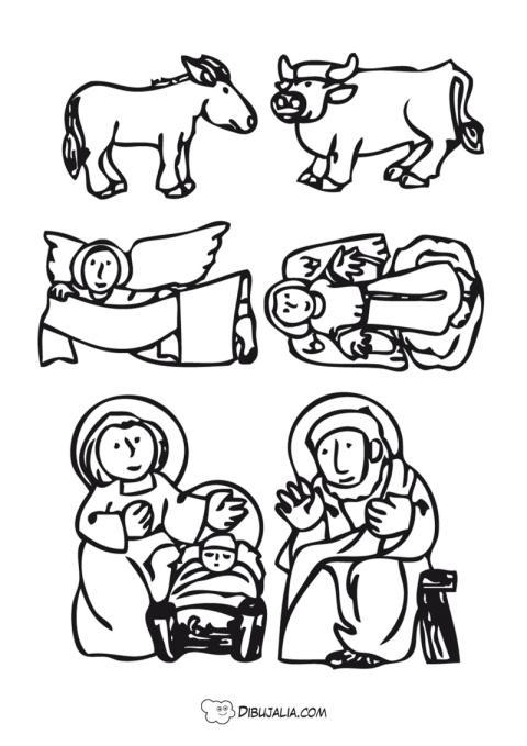 Figuras recortables portal de Belén