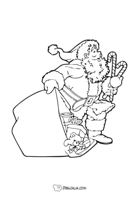 Papa Noel con regalos