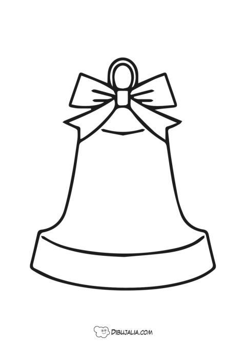 Plantilla de Campana con lazo