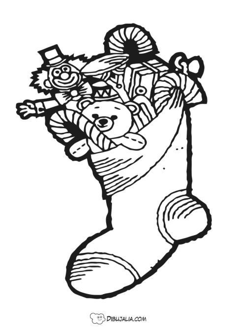 Bota llena de juguetes