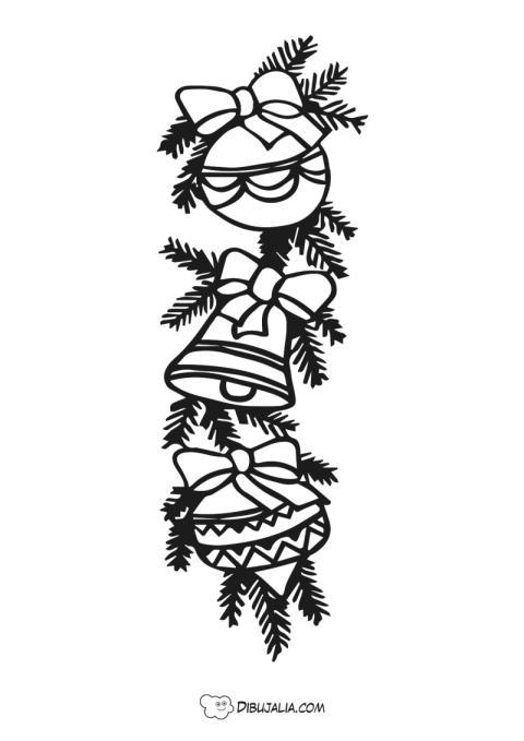 Tira de adornos de navidad