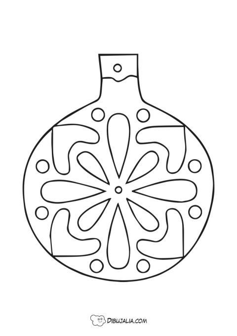 Bola de navidad con mandala