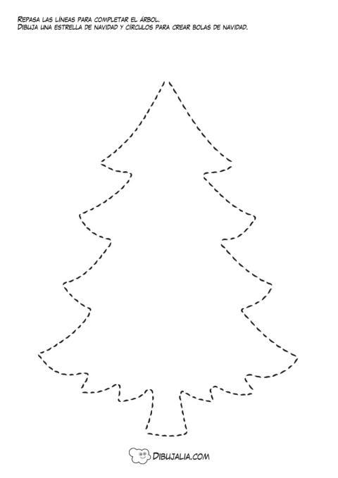 Silueta crea tu Árbol de Navidad