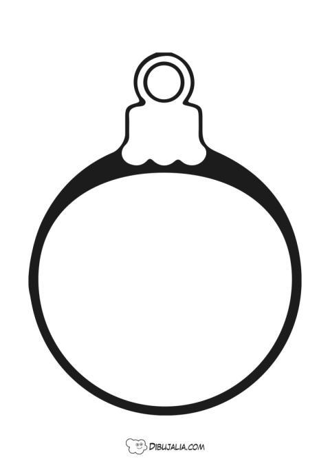 Plantilla gran bola de Navidad