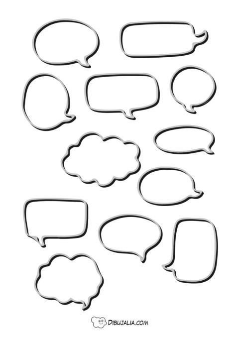 Bocadillos para cómic 3D