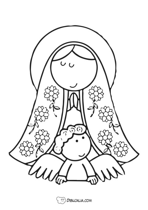 Virgen Maria con niño Jesús