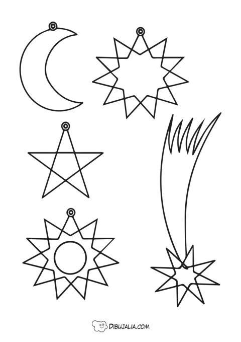 Plantllas de  estrellas variadas