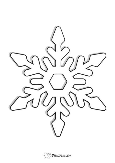 Copo de nieve plantillas