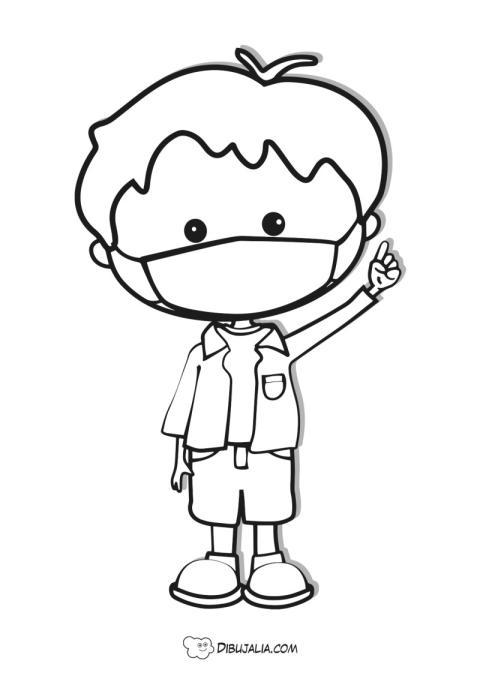 Nin?o con mascarilla