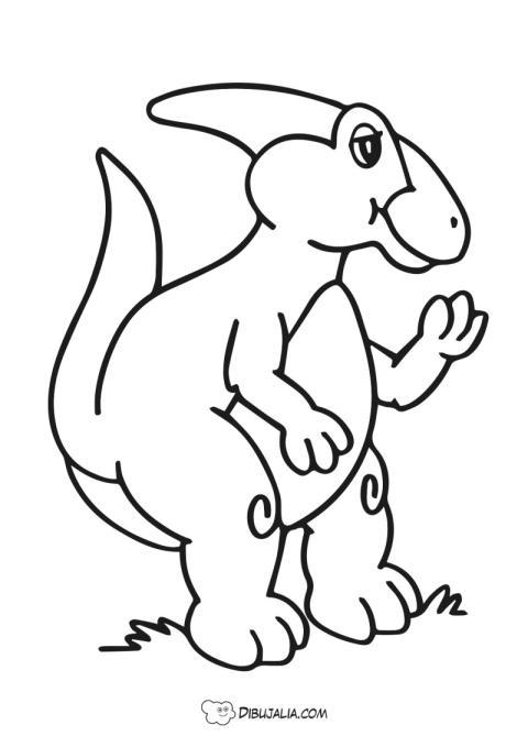 Dinosaurio Parasaurolophus