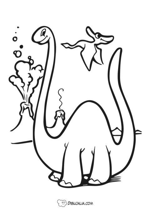 Dinosaurio Brontosaurio