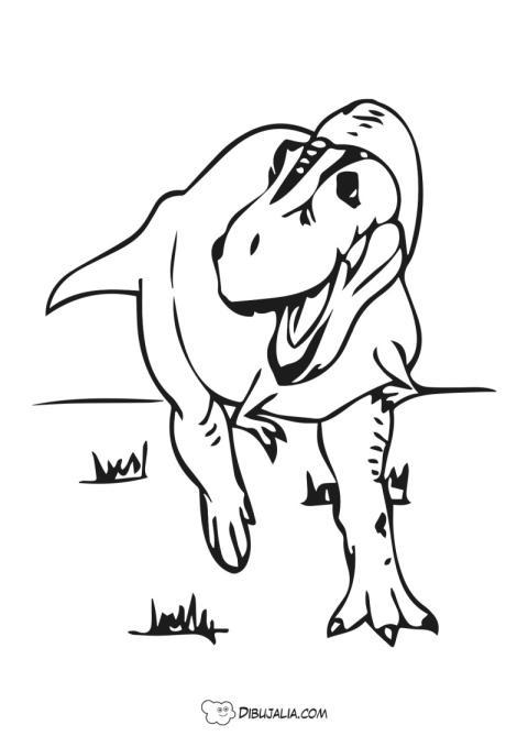 Tiranosaurio en carrera