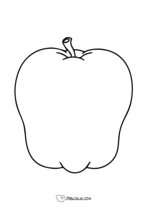 Manzana silueta