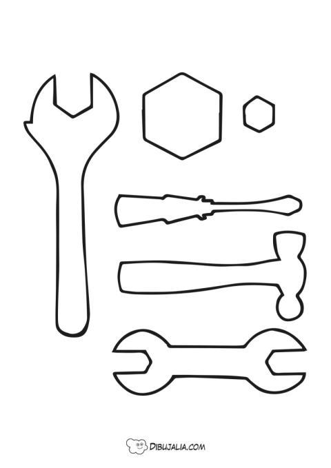 Herramientas siluetas