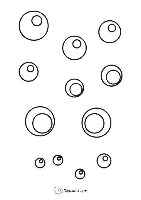 Plantilla de Burbujas de Agua