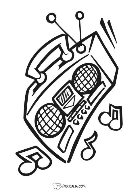 Radiocasette de musica