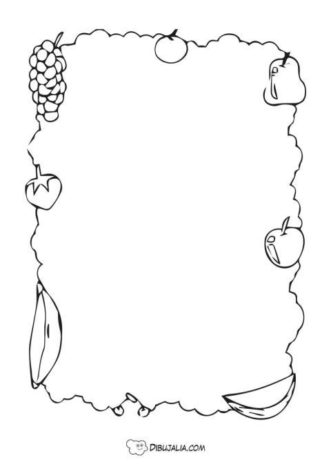 Marco para Decorar de Frutas