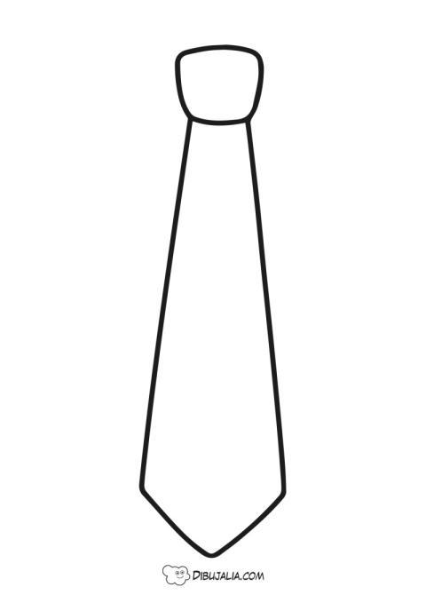 Plantilla de Corbata para Papá
