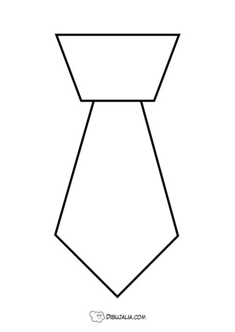 Plantilla de una Corbata para Papá