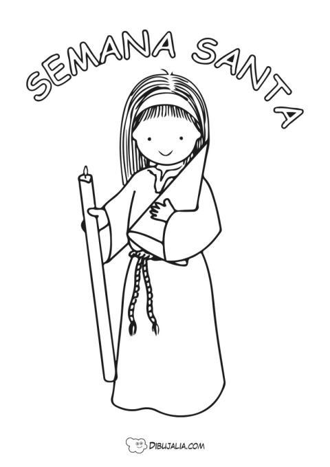 Nazarena de Semana Santa