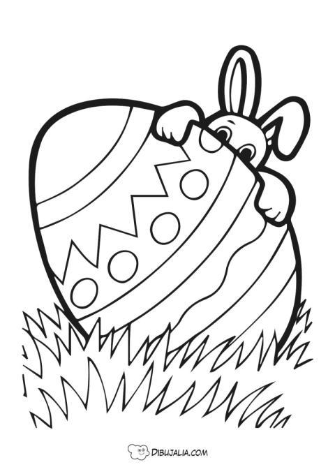 Conejo Escondido Huevo Pascua