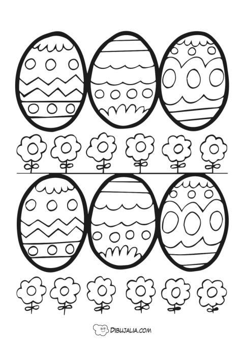 Huevos de Pascua Recortables