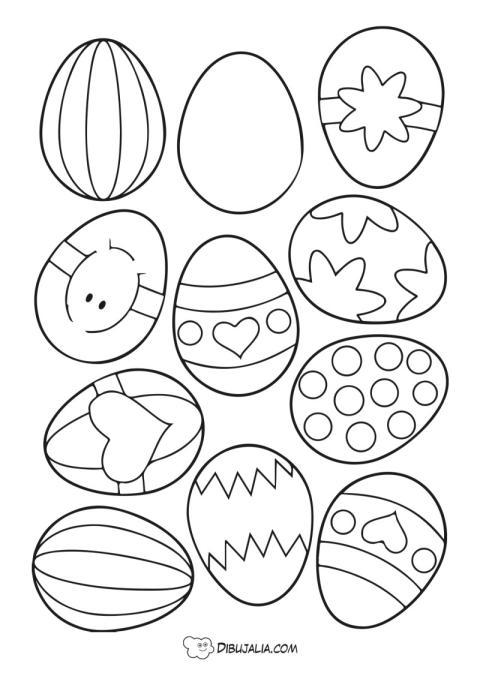 Plantillas de Huevos de Pascua