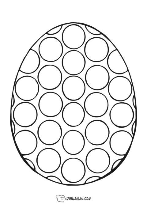 Huevo pascua de circulos