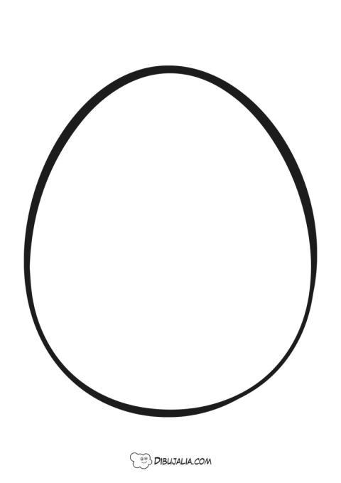 Plantilla Easter Egg o Huevo de Pascua