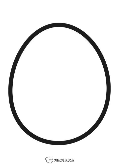 Easter Egg plantilla para decorar
