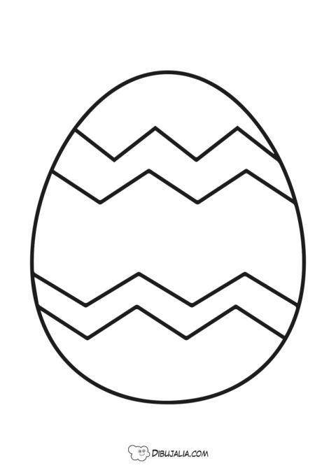 Easter Egg zig zag