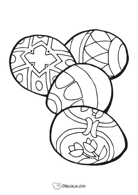 Colección de 4 Easter Egg
