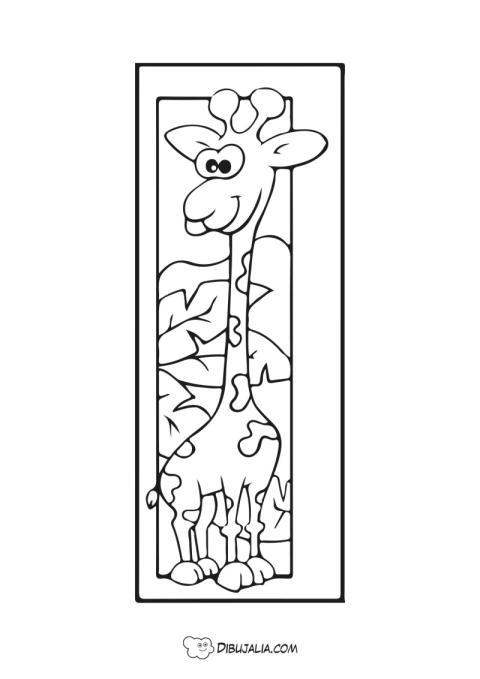 Marcapáginas de Jirafa