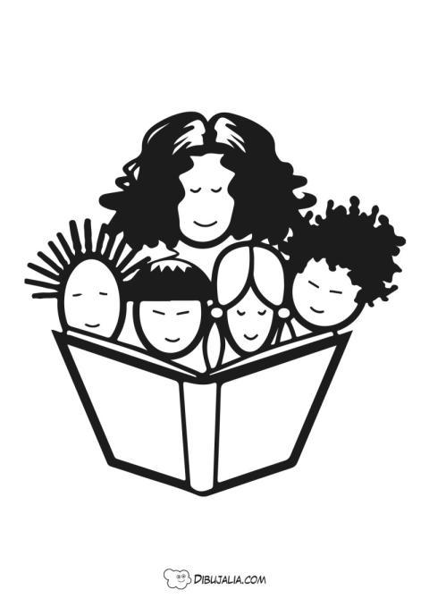 Niños de Culturas leyendo Libros