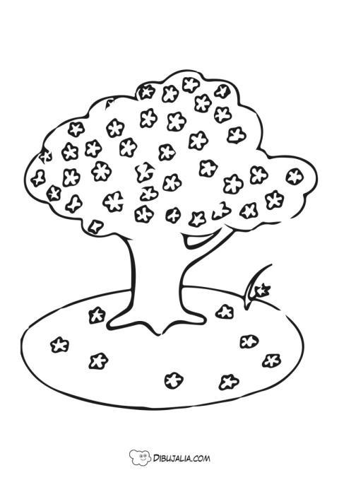 Árbol con florecillas