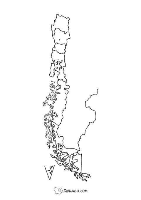 Mapa politico de Chile