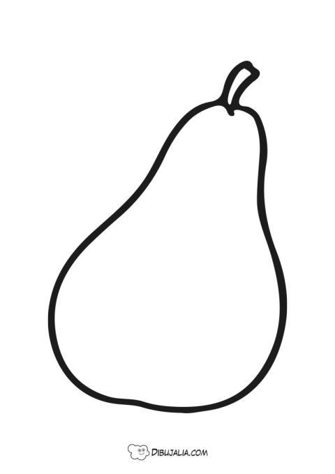Silueta de una pera