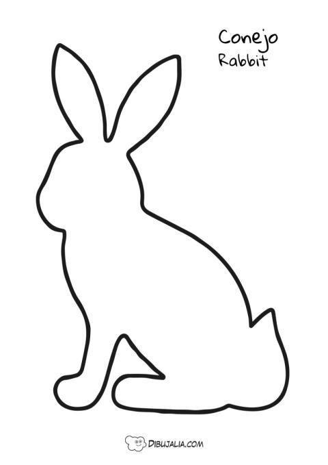Silueta de un Conejo