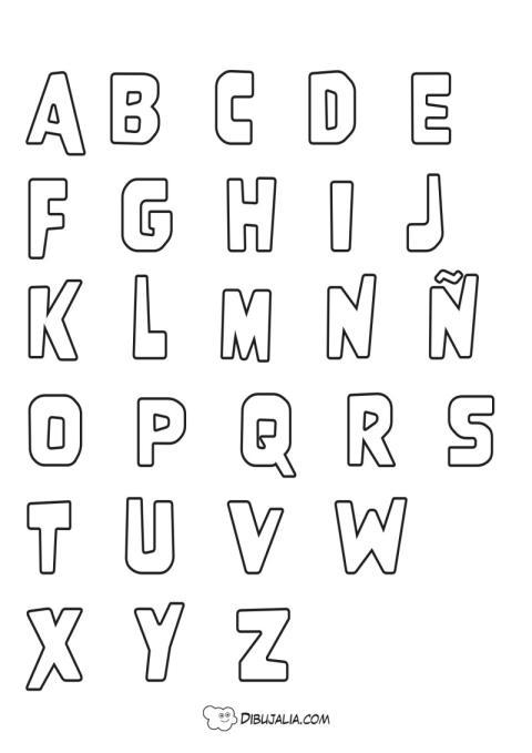 Abecedario para colorear