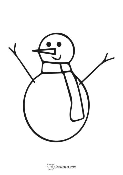 Mun?eco de nieve divertido