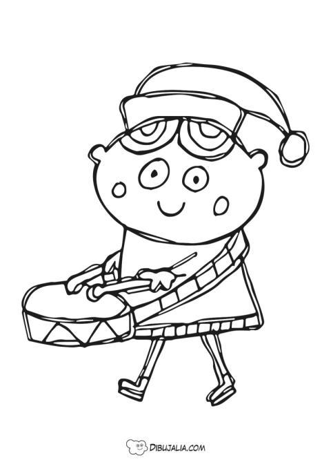 Tamborilero en Navidad